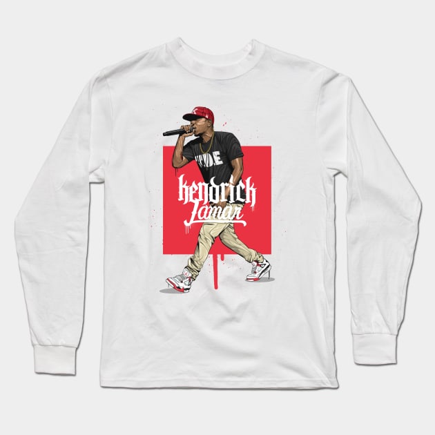 Kendrick Lamar Long Sleeve T-Shirt by BokkaBoom